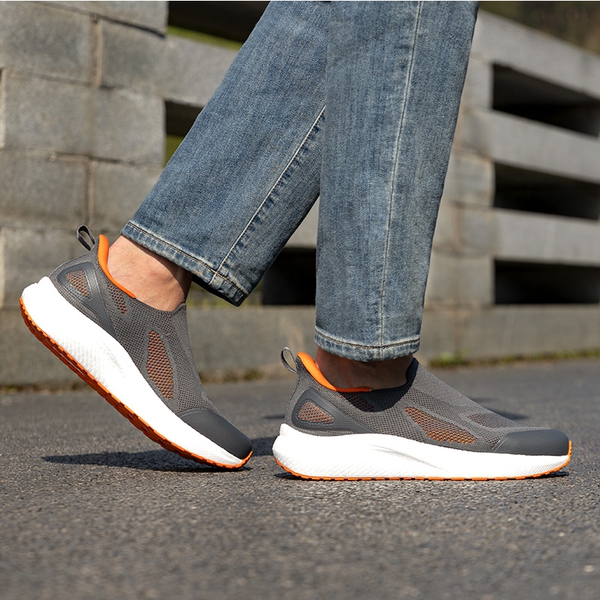[ALLSWIFIT PACE] Men's Lightweight Slip-On Mesh Sneakers - GREY - 7